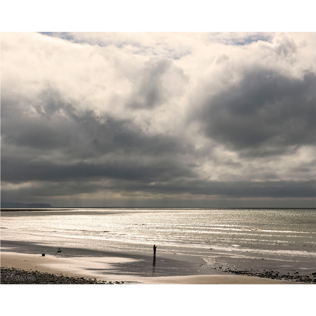 Solitude by the Shimmering Shore