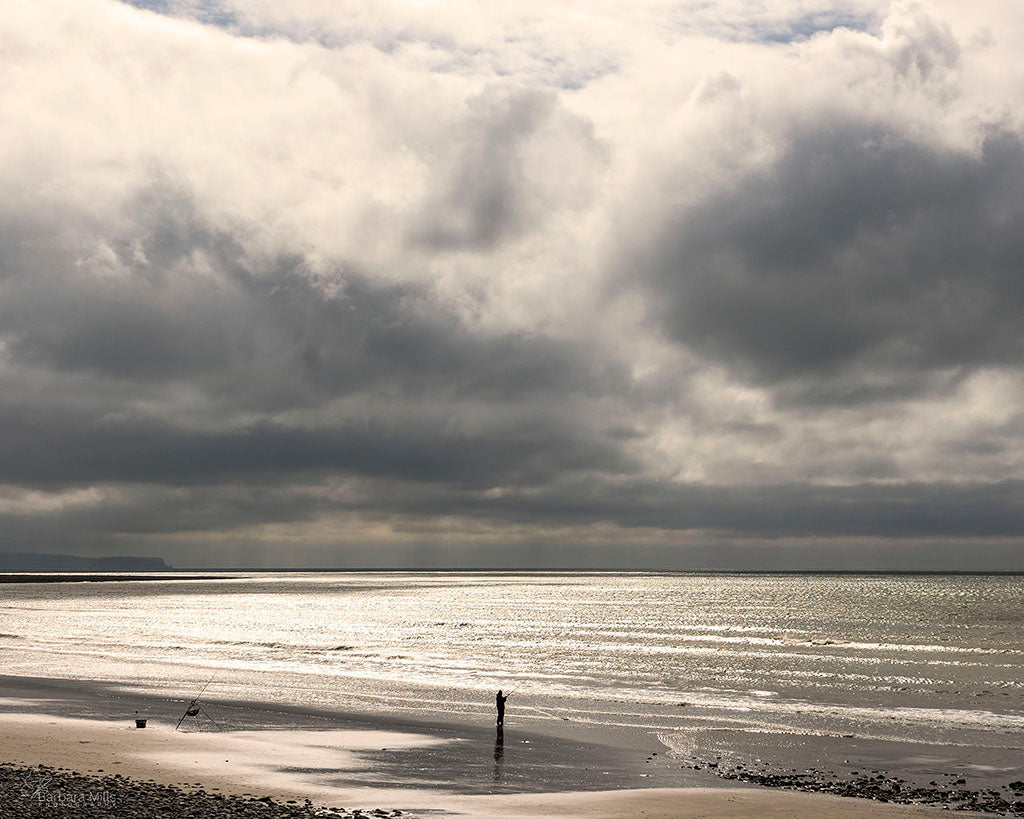 Solitude by the Shimmering Shore