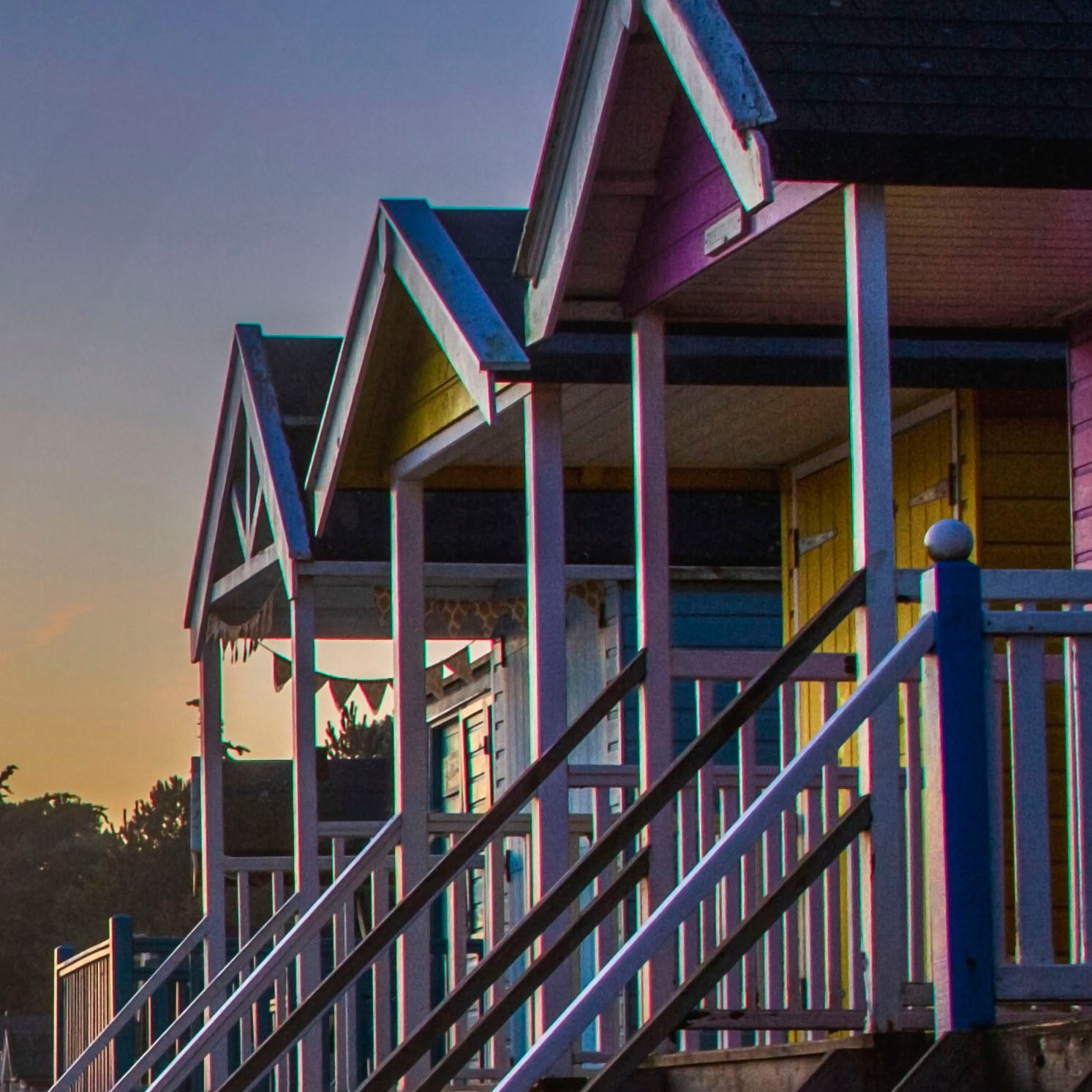 The Huts at First Light